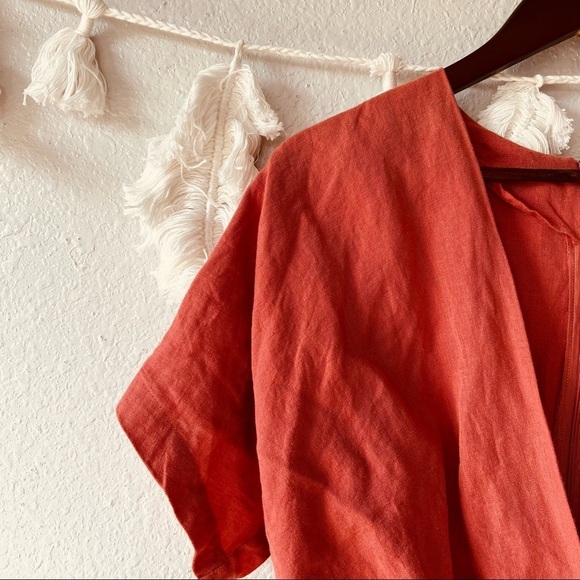 Urban Outfitters | Linen Kimono Romper - Picture 3 of 5